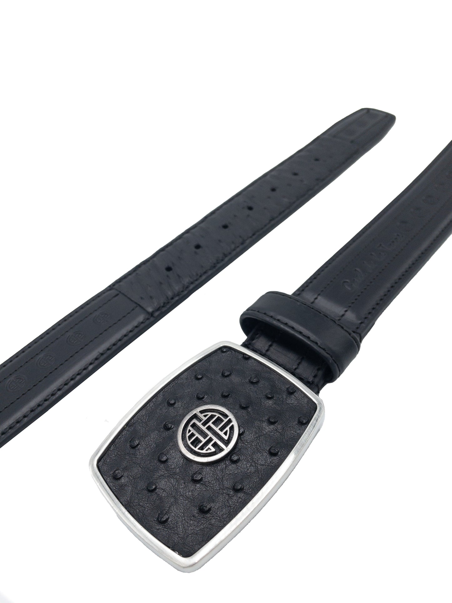 Cinturón de Avestruz Negro
