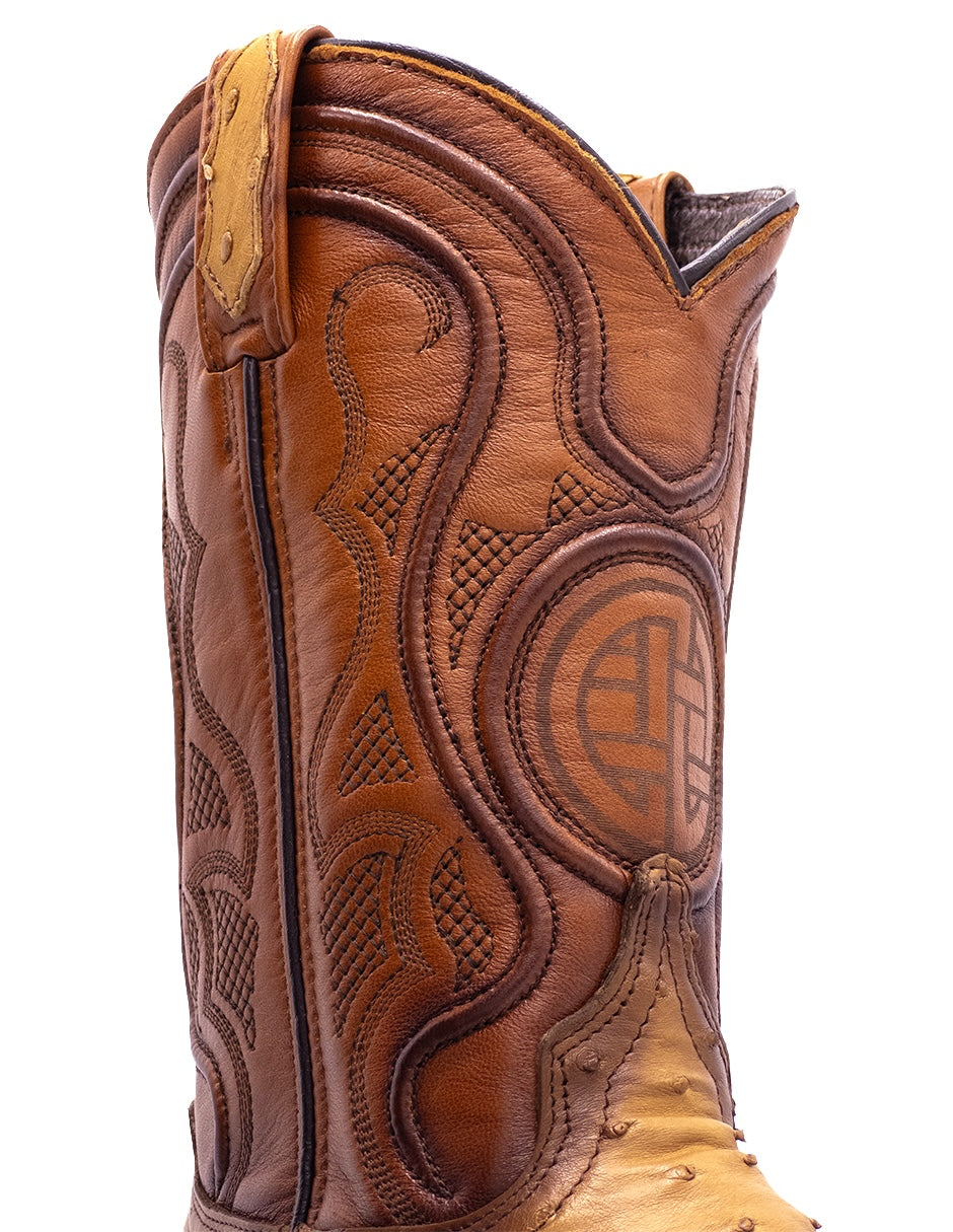 Avestruz Original Oval-Tacoma Camel Para Caballero