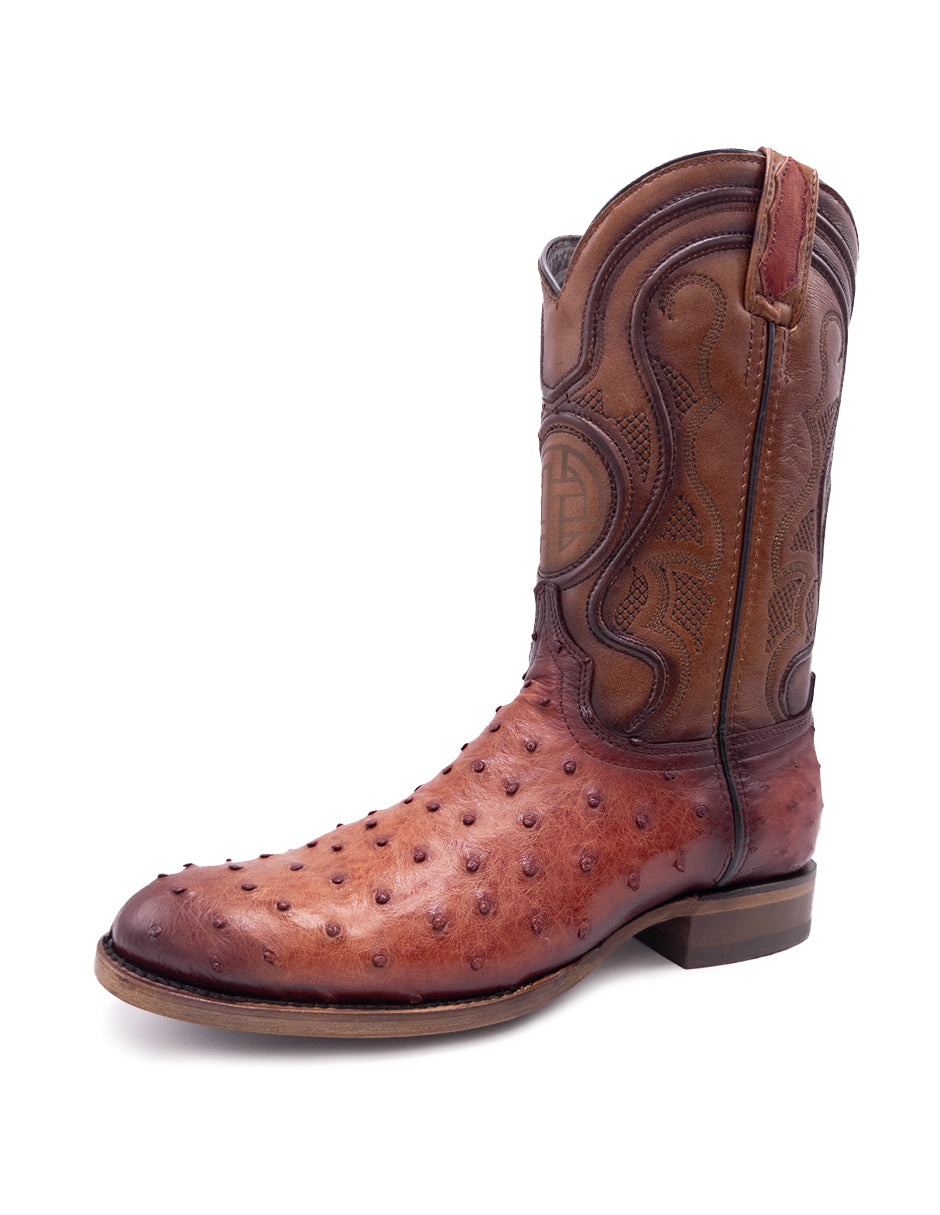 Avestruz Original Oval-Tacoma Shedron Para Caballero