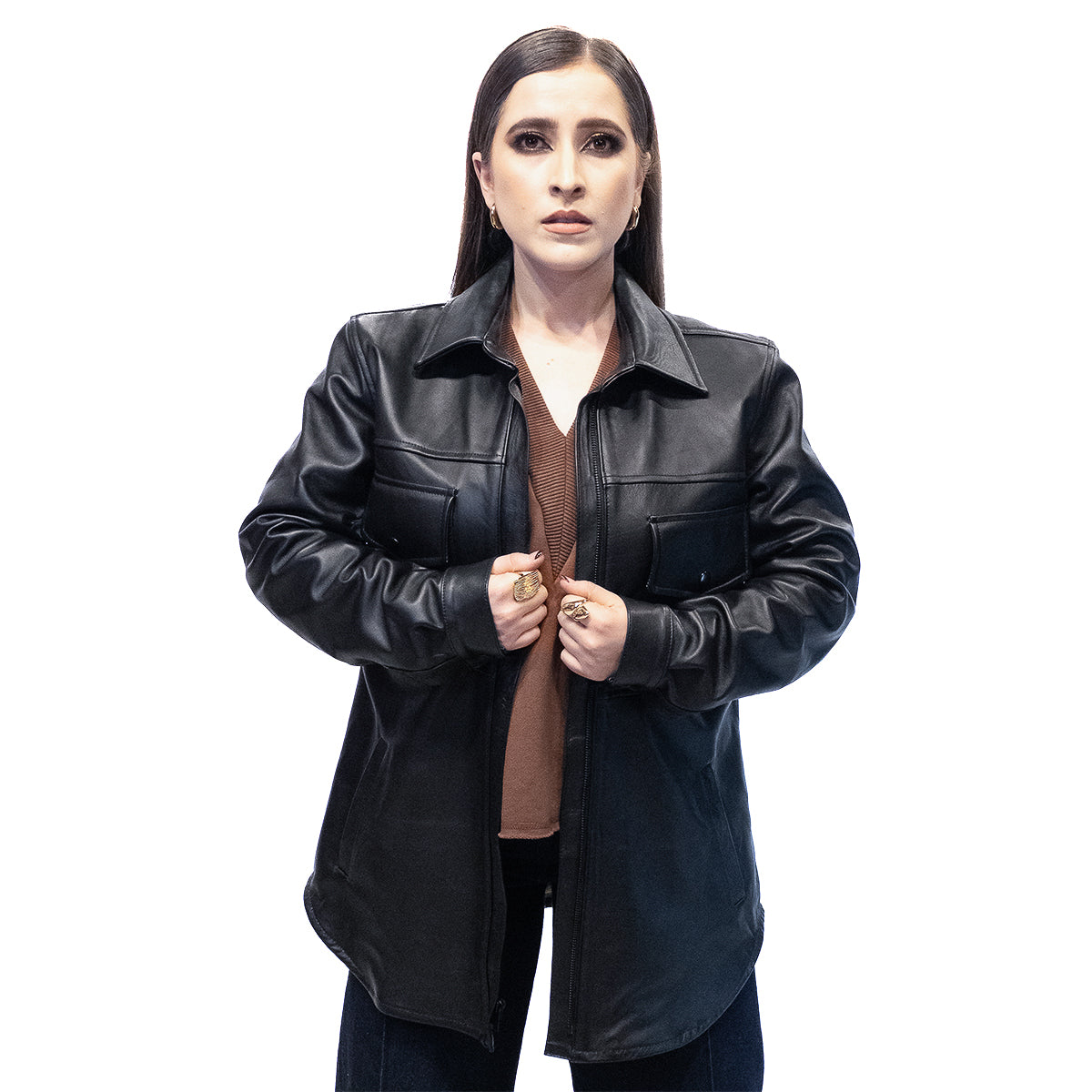 Camisola Negra Oversize para Dama