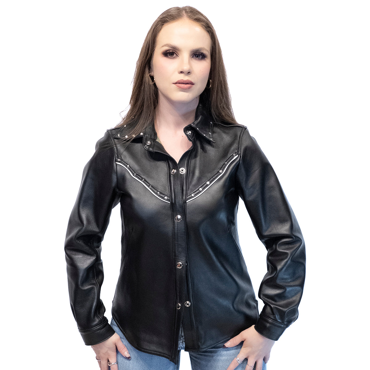Camisola Negra Remache para Dama