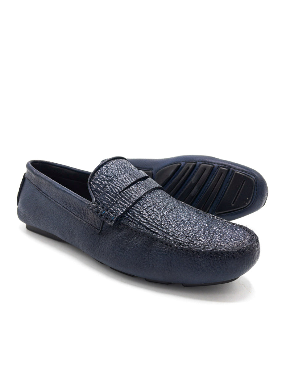 Mocasín Tiburón Azul Marino