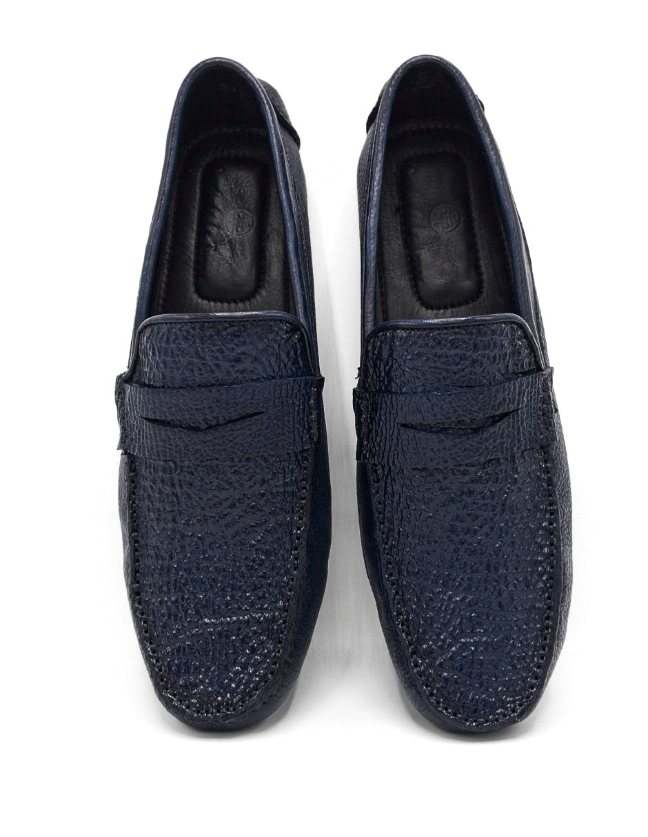 Mocasín Tiburón Azul Marino