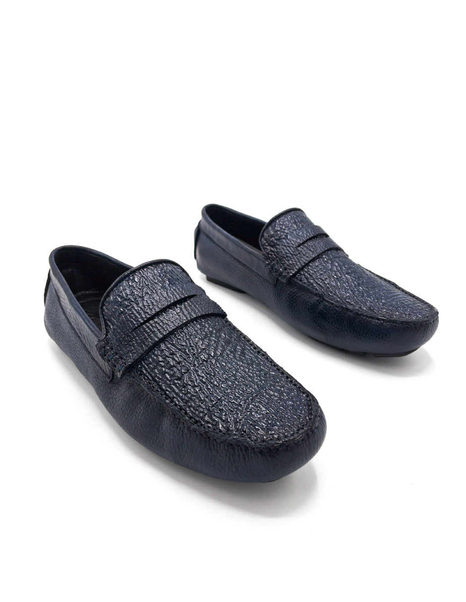 Mocasín Tiburón Azul Marino