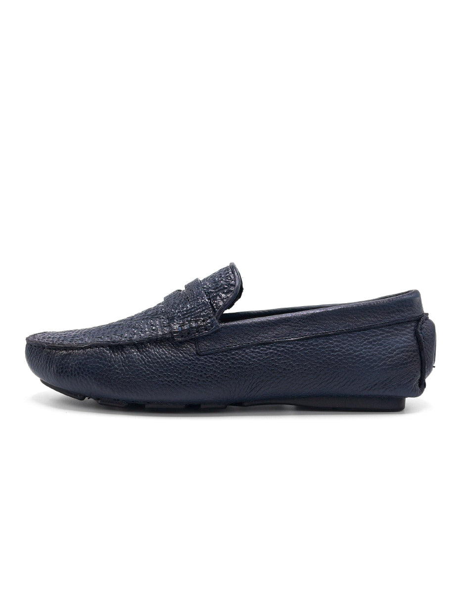 Mocasín Tiburón Azul Marino