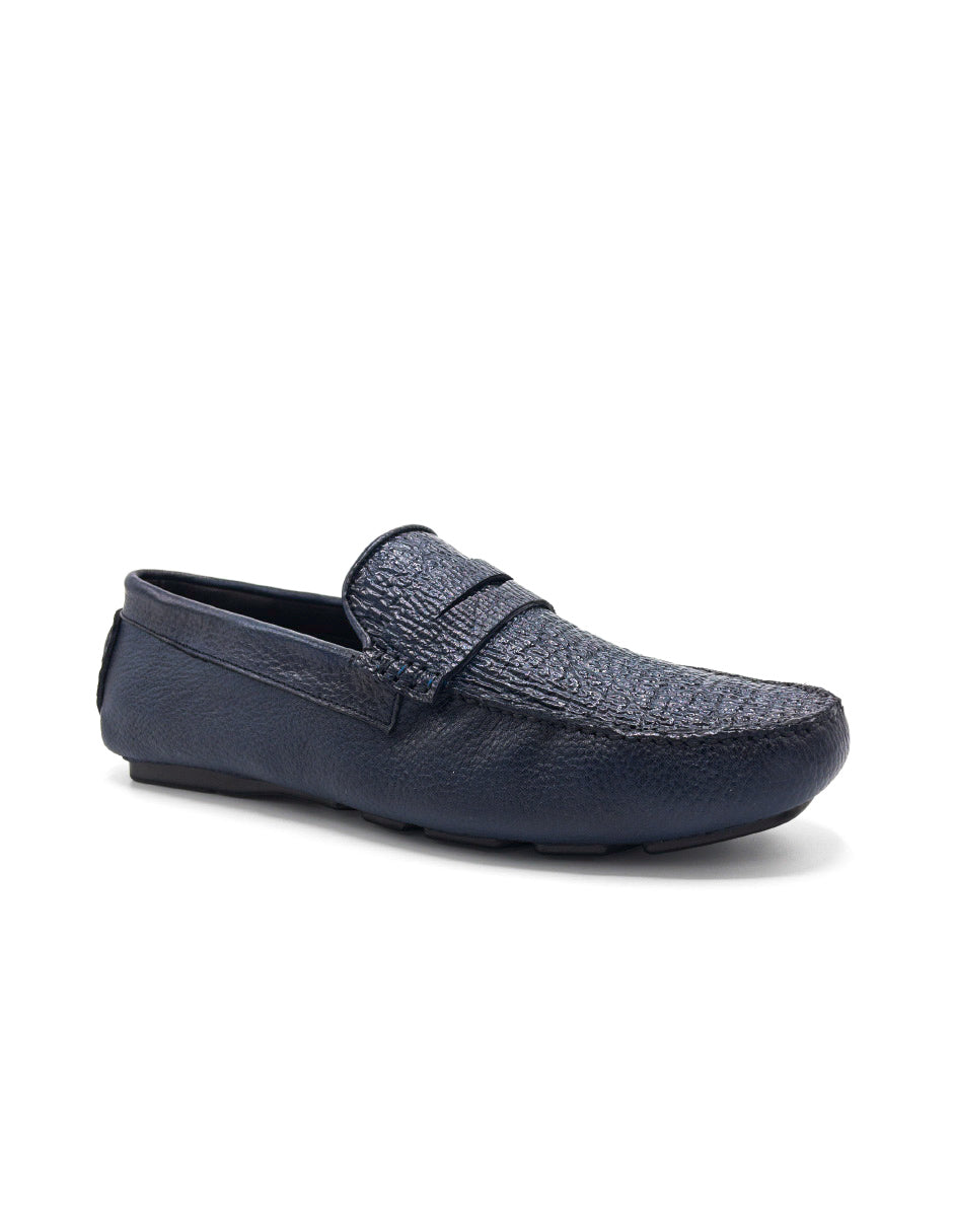 Mocasín Tiburón Azul Marino