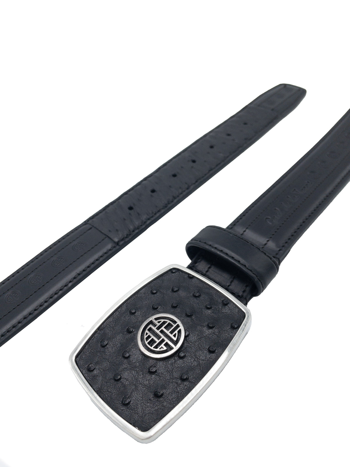 Cinturón de Avestruz Negro