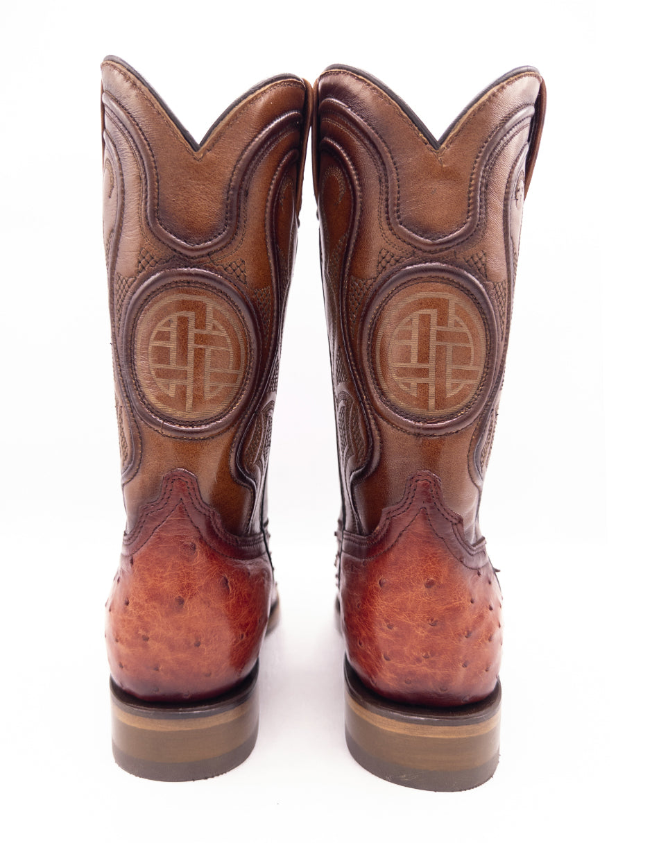 Avestruz Original Oval-Tacoma Shedron Para Caballero