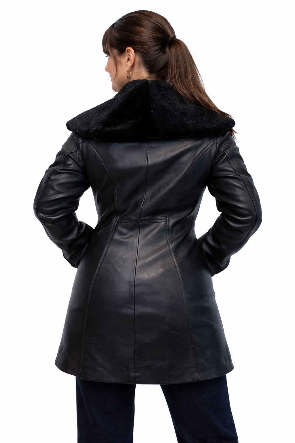 Abrigo Imperial 2 en 1 para Dama cuello Nevado