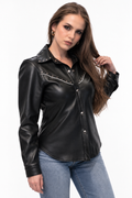 Camisola Negra Remache para Dama