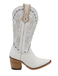 Bota Pitón Blanco para Dama