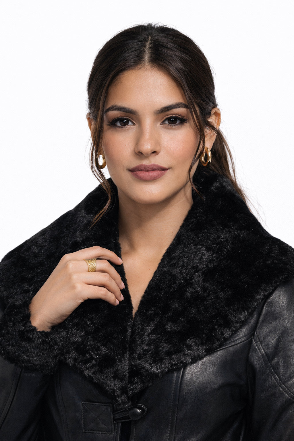 Abrigo Imperial 2 en 1 para Dama cuello Nevado