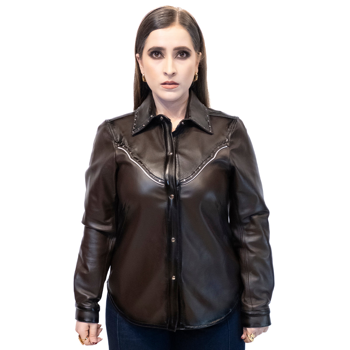 Camisola Café Remache para Dama