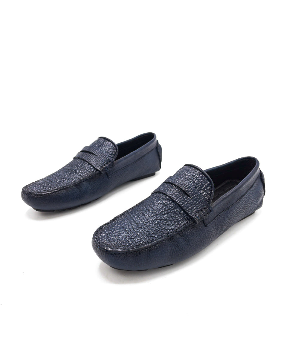 Mocasín Tiburón Azul Marino