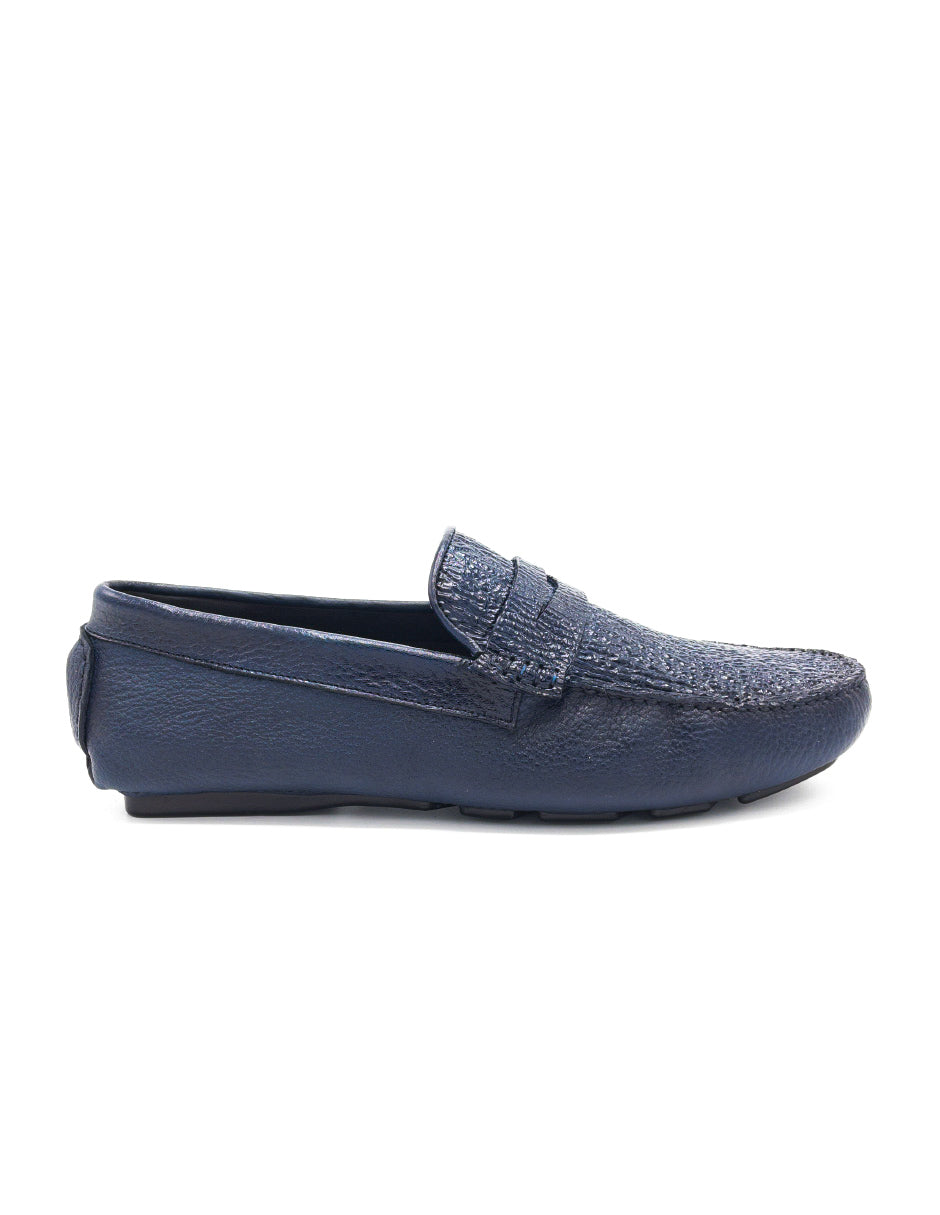 Mocasín Tiburón Azul Marino